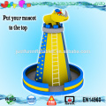 advertising mascot adult inflatable mobile rock climbing wall customized